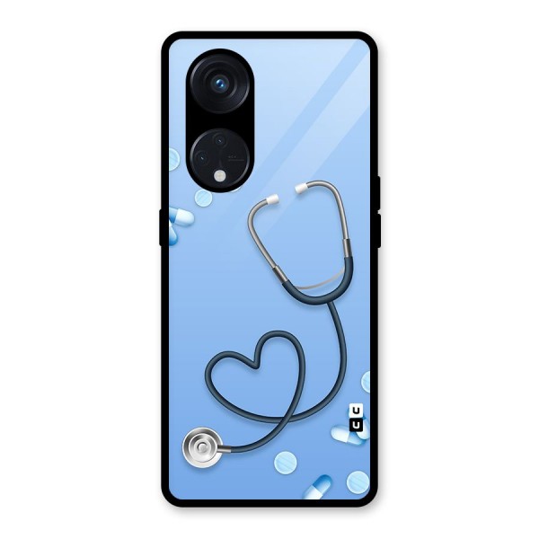 Doctors Stethoscope Glass Back Case for Reno8 T 5G