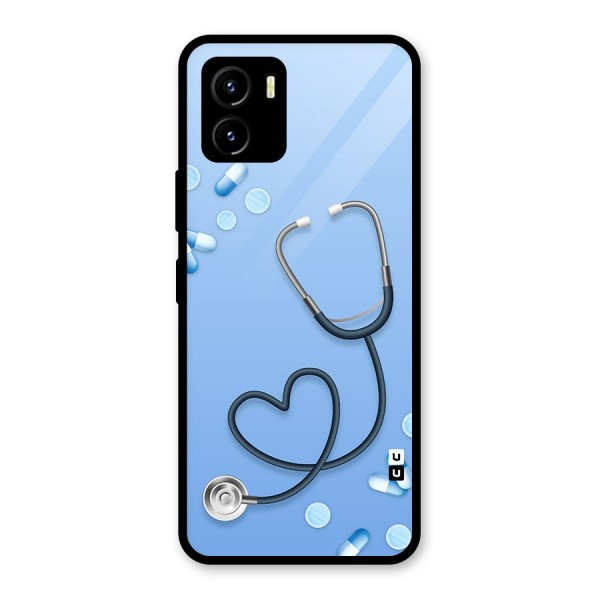 Doctors Stethoscope Glass Back Case for Vivo Y15s