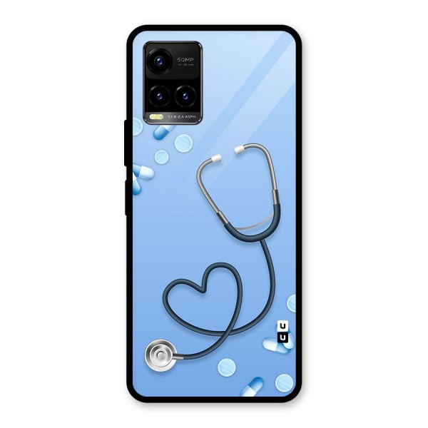 Doctors Stethoscope Glass Back Case for Vivo Y21A