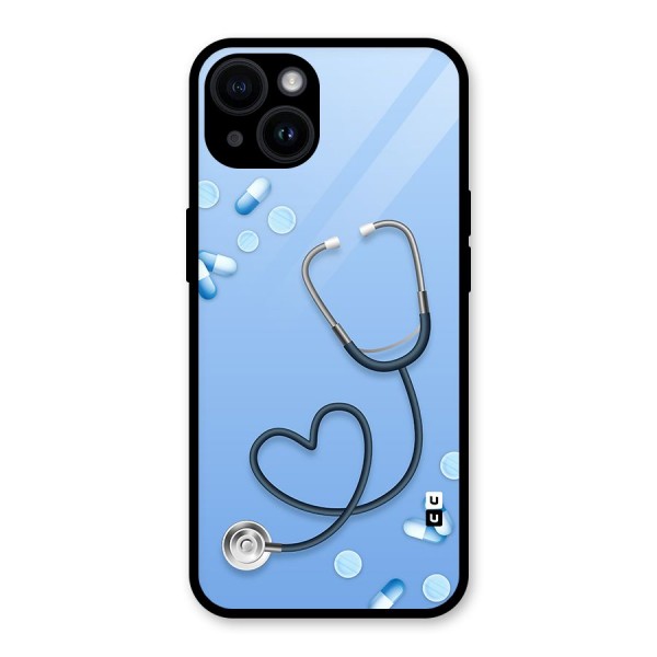 Doctors Stethoscope Glass Back Case for iPhone 14