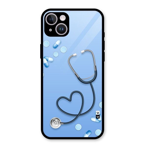 Doctors Stethoscope Glass Back Case for iPhone 14 Plus