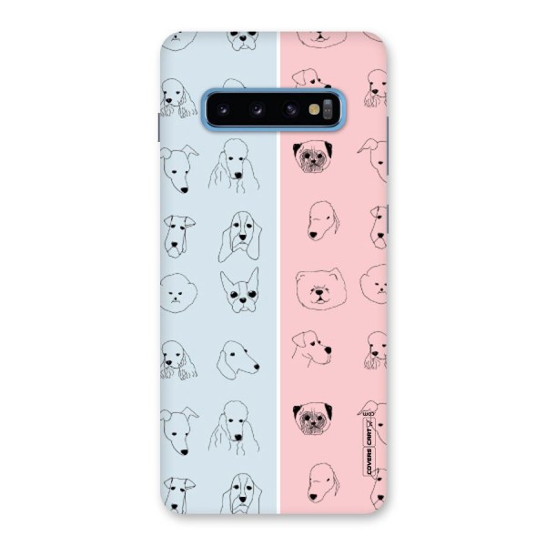 Dog Cat And Cow Back Case for Galaxy S10 Plus