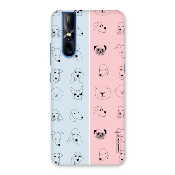 Dog Cat And Cow Back Case for Vivo V15 Pro