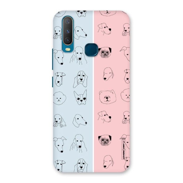Dog Cat And Cow Back Case for Vivo Y12