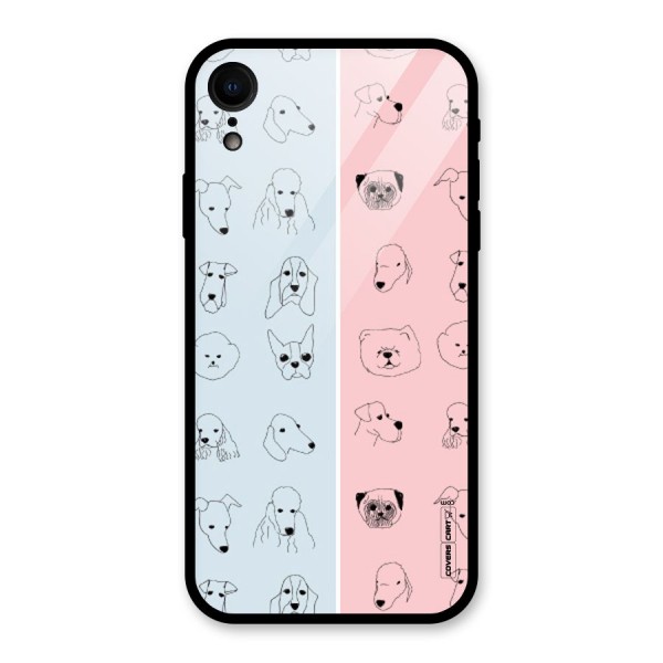 Dog Cat And Cow Glass Back Case for XR