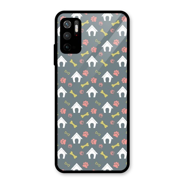 Dog Pattern Glass Back Case for Poco M3 Pro 5G