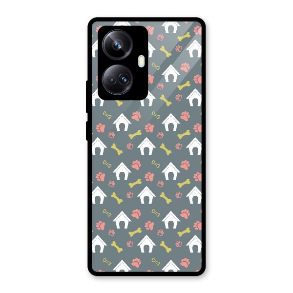 Dog Pattern Glass Back Case for Realme 10 Pro Plus