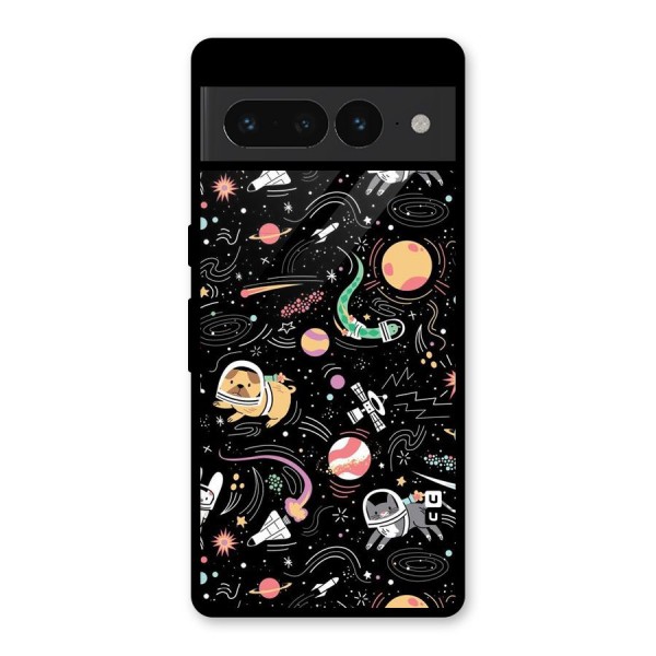 Dog Planetarium Glass Back Case for Google Pixel 7 Pro