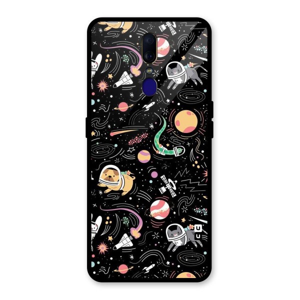 Dog Planetarium Glass Back Case for Oppo F11