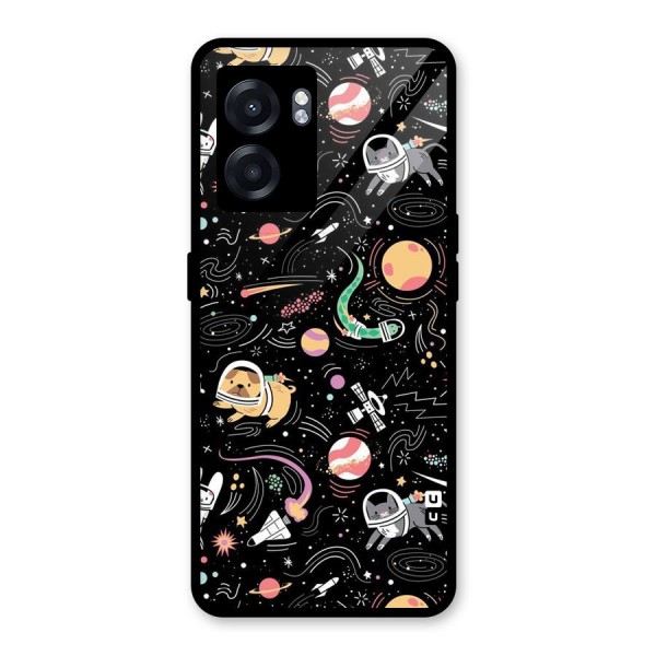 Dog Planetarium Glass Back Case for Oppo K10 (5G)