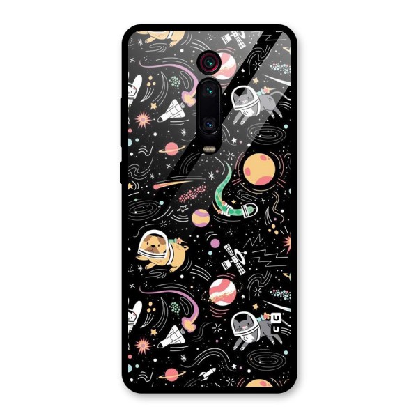 Dog Planetarium Glass Back Case for Redmi K20 Pro