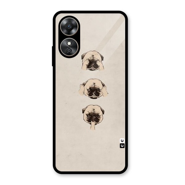 Doggo Moods Glass Back Case for Oppo A17