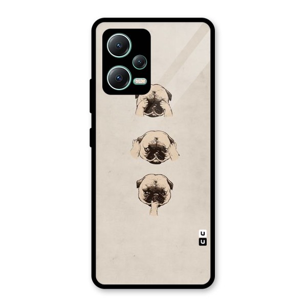 Doggo Moods Glass Back Case for Redmi Note 12 5G