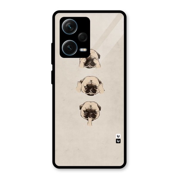 Doggo Moods Glass Back Case for Redmi Note 12 Pro Plus 5G