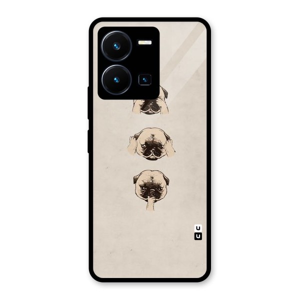 Doggo Moods Glass Back Case for Vivo Y35