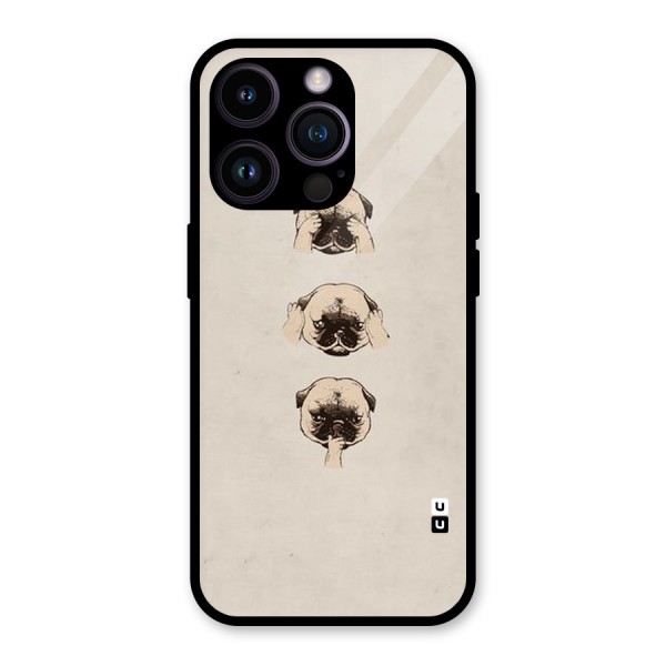 Doggo Moods Glass Back Case for iPhone 14 Pro