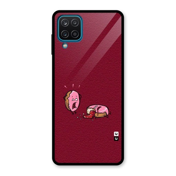 Donut Murder Glass Back Case for Galaxy A12