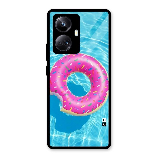 Donut Swim Glass Back Case for Realme 10 Pro Plus