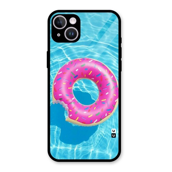 Donut Swim Glass Back Case for iPhone 14 Plus