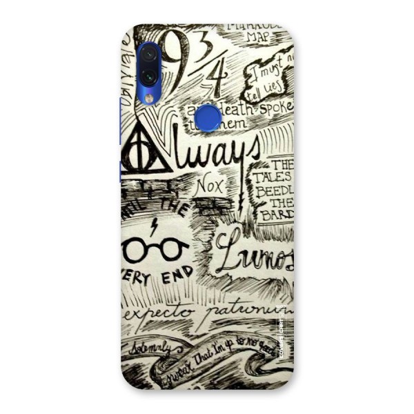 Doodle Art Back Case for Redmi Note 7