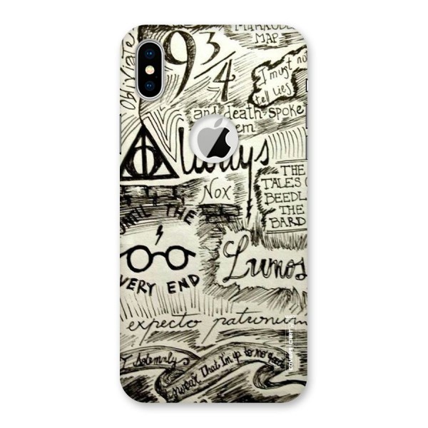 Doodle Art Back Case for iPhone XS Logo Cut