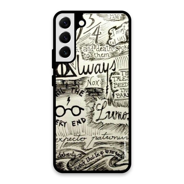 Doodle Art Glass Back Case for Galaxy S22 Plus 5G