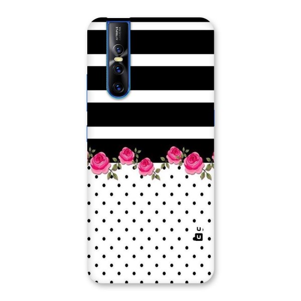 Dots Roses Stripes Back Case for Vivo V15 Pro