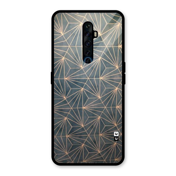 Dotted Lines Pattern Glass Back Case for Oppo Reno2 Z