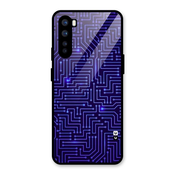 Dotting Lines Glass Back Case for OnePlus Nord