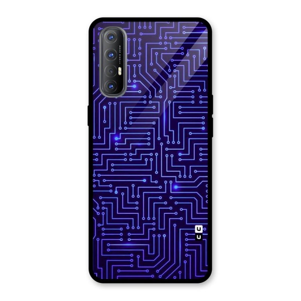 Dotting Lines Glass Back Case for Oppo Reno3 Pro