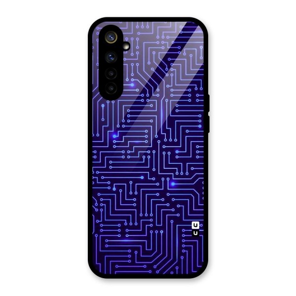 Dotting Lines Glass Back Case for Realme 6