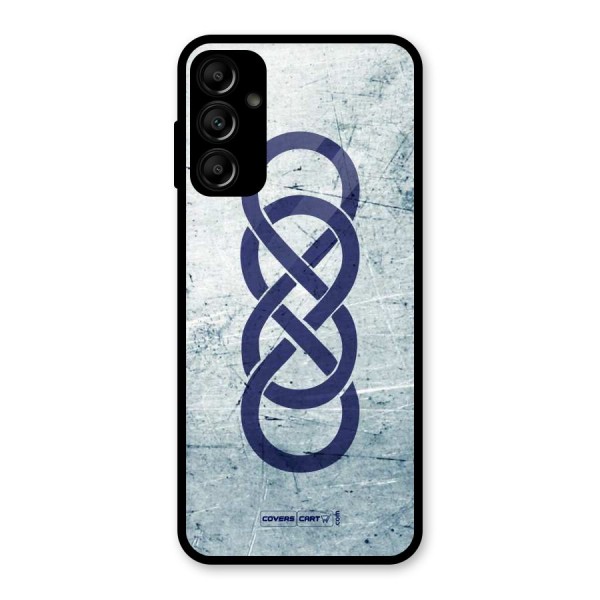 Double Infinity Rough Glass Back Case for Galaxy A14 5G