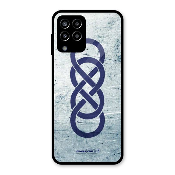 Double Infinity Rough Glass Back Case for Galaxy M33