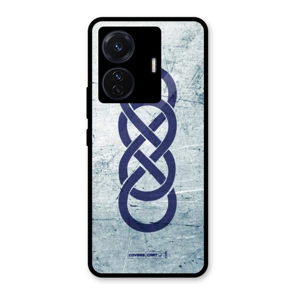 Double Infinity Rough Glass Back Case for Vivo T1 Pro