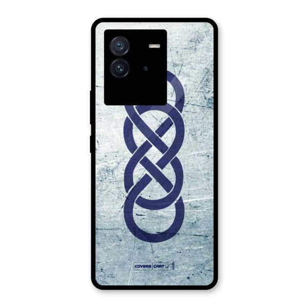 Double Infinity Rough Glass Back Case for Vivo iQOO Neo 6 5G