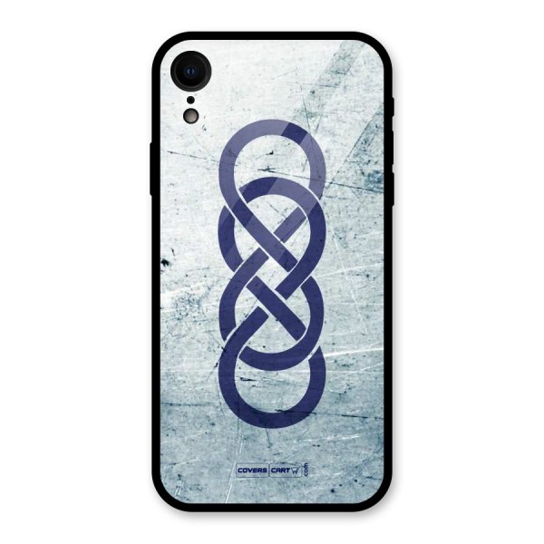 Double Infinity Rough Glass Back Case for XR