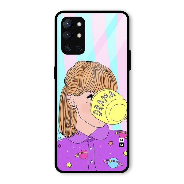 Drama Cup Glass Back Case for OnePlus 9R