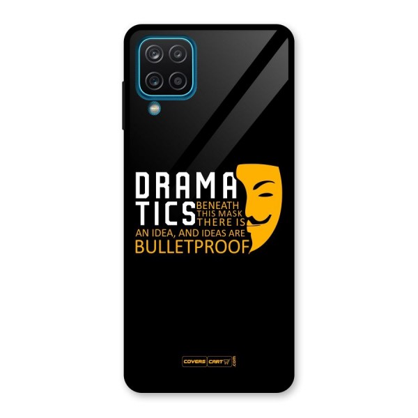 Dramatics Glass Back Case for Galaxy A12