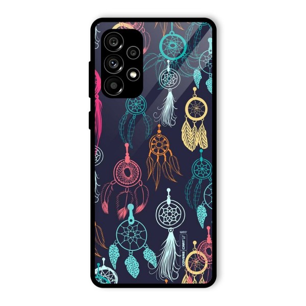 Dream Catcher Pattern Glass Back Case for Galaxy A73 5G