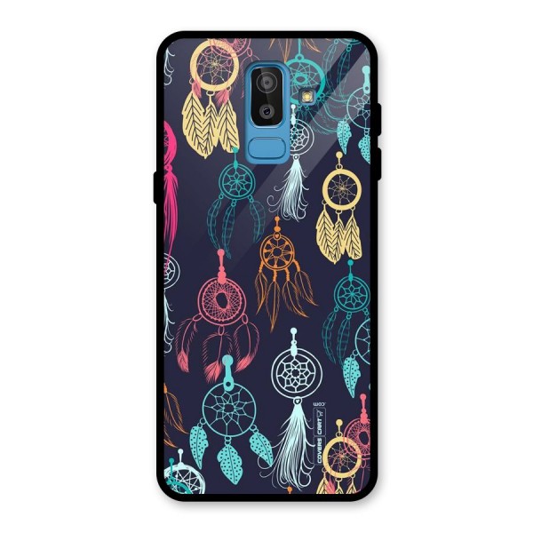 Dream Catcher Pattern Glass Back Case for Galaxy J8