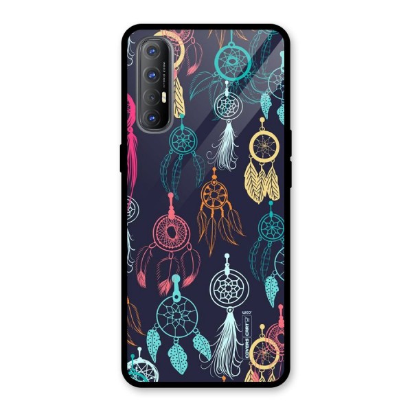 Dream Catcher Pattern Glass Back Case for Oppo Reno3 Pro