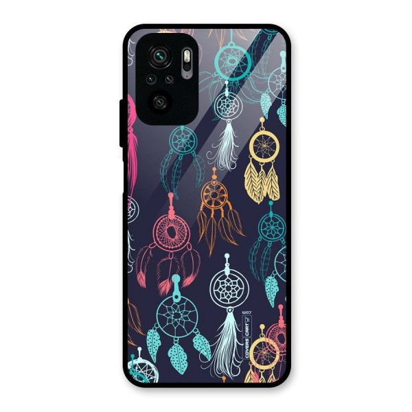 Dream Catcher Pattern Glass Back Case for Redmi Note 10S