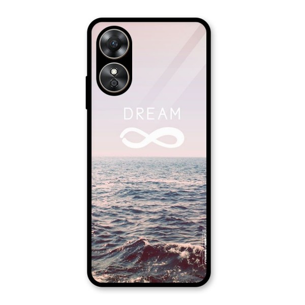 Dream Infinity Glass Back Case for Oppo A17