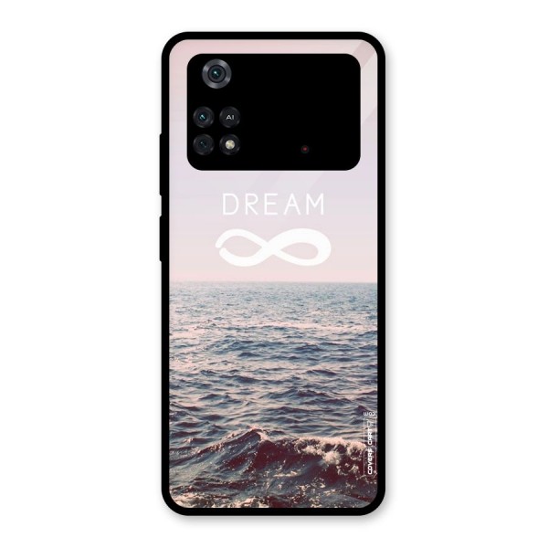 Dream Infinity Glass Back Case for Poco M4 Pro 4G