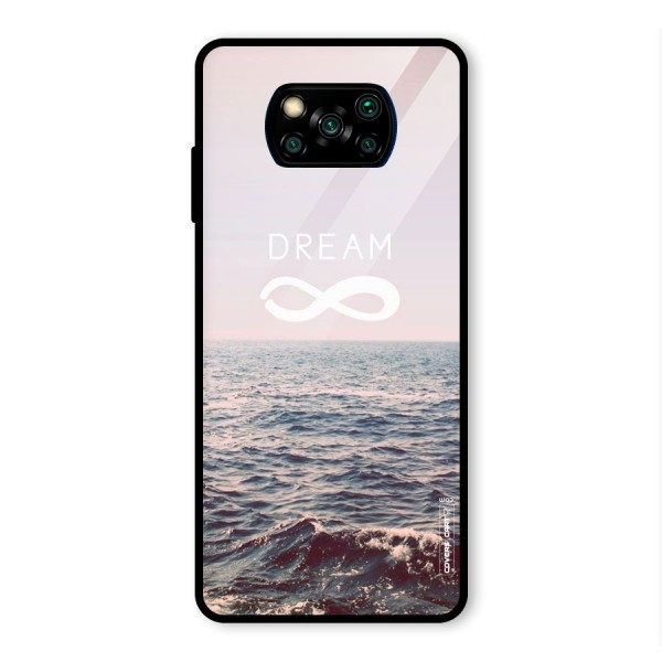 Dream Infinity Glass Back Case for Poco X3 Pro