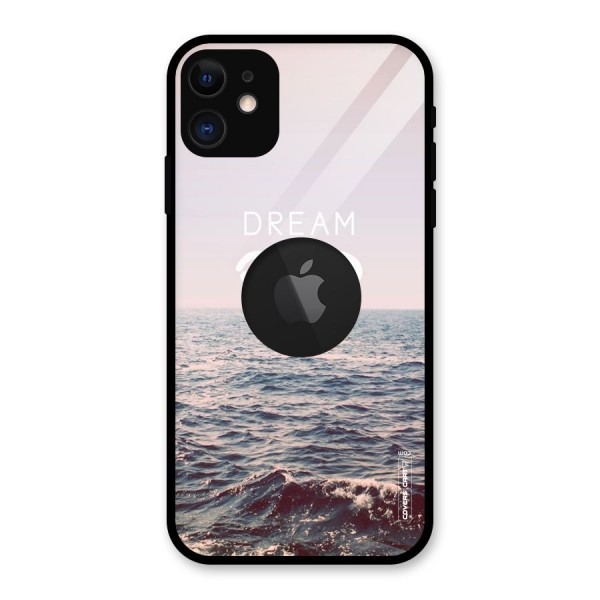 Dream Infinity Glass Back Case for iPhone 11 Logo Cut