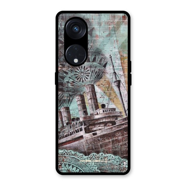 Dream Ship Glass Back Case for Reno8 T 5G