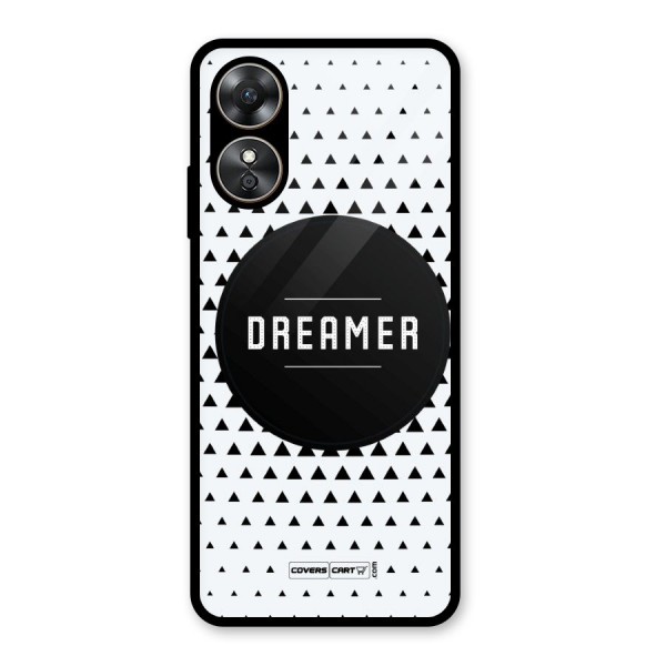 Dreamer Minimalist Glass Back Case for Oppo A17