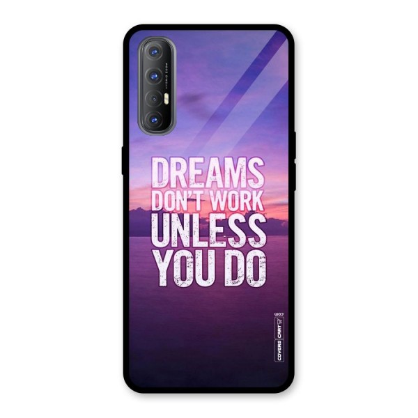 Dreams Work Glass Back Case for Oppo Reno3 Pro