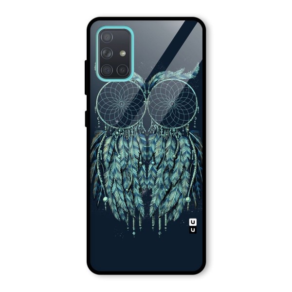 Dreamy Owl Catcher Glass Back Case for Galaxy A71